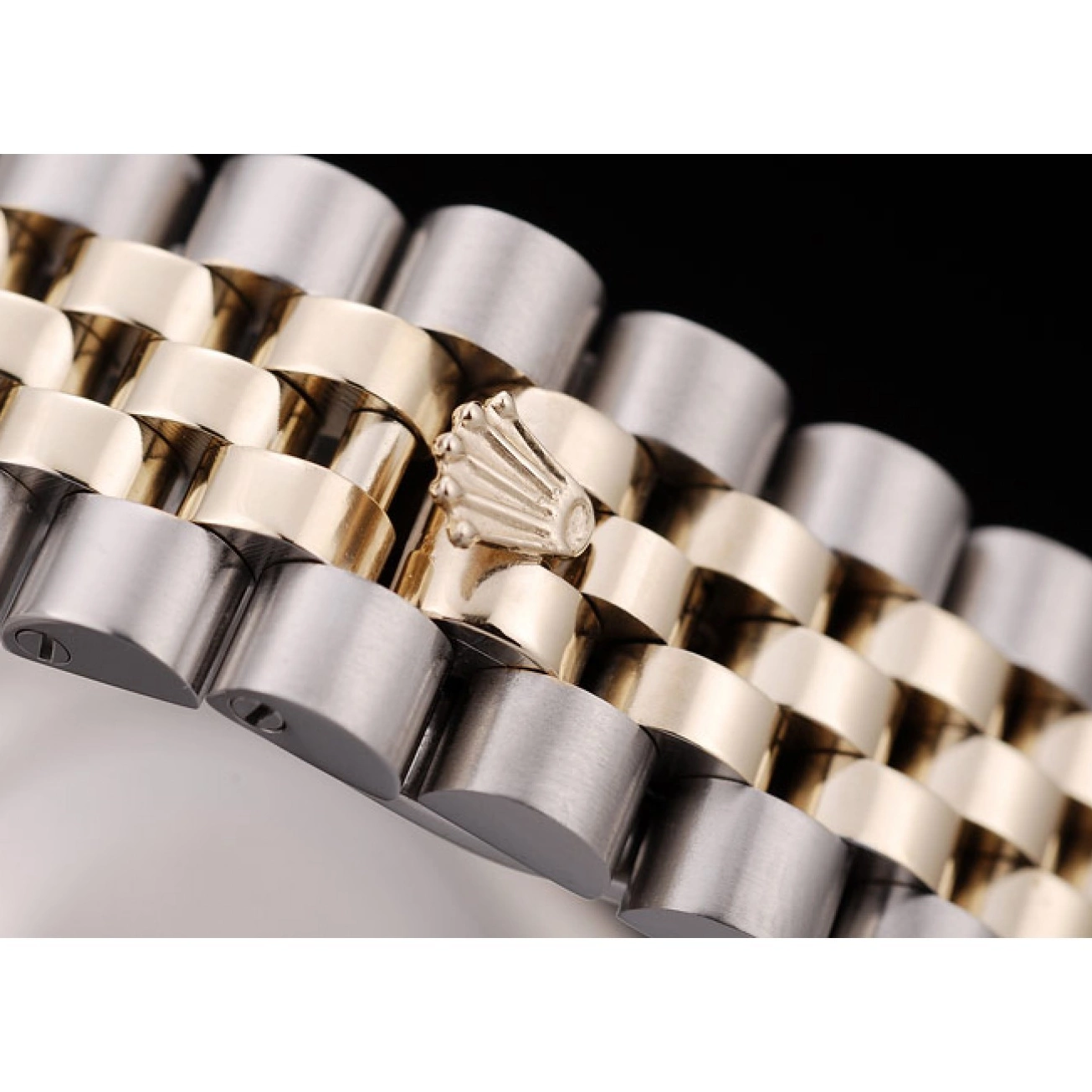 MiroTime 0718 Rolex DateJust Brushed Stainless Steel Case Silver Flowers Dial Diamonds Plated